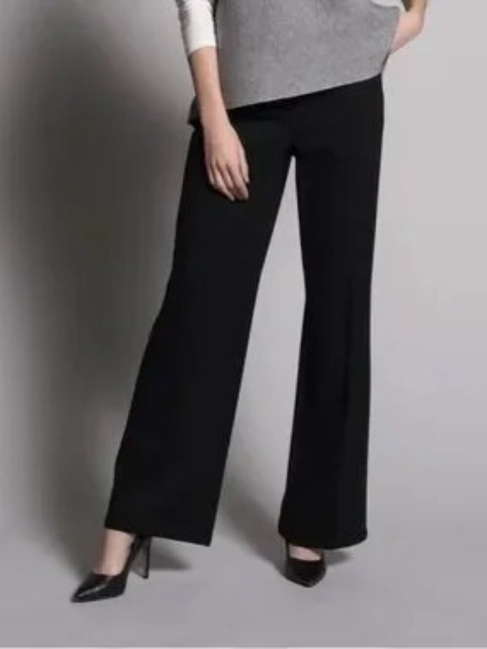 New Wide leg Black Pull on Pants